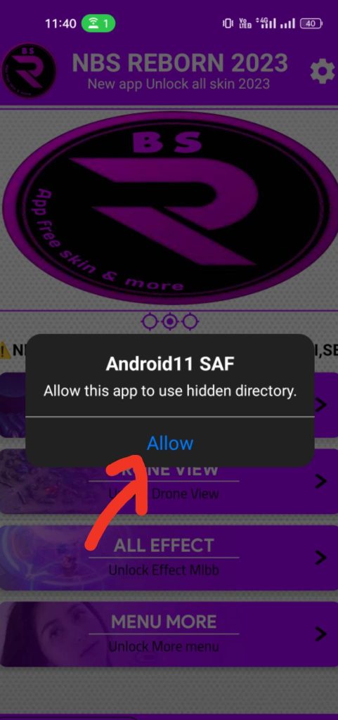 allow android/data folder access