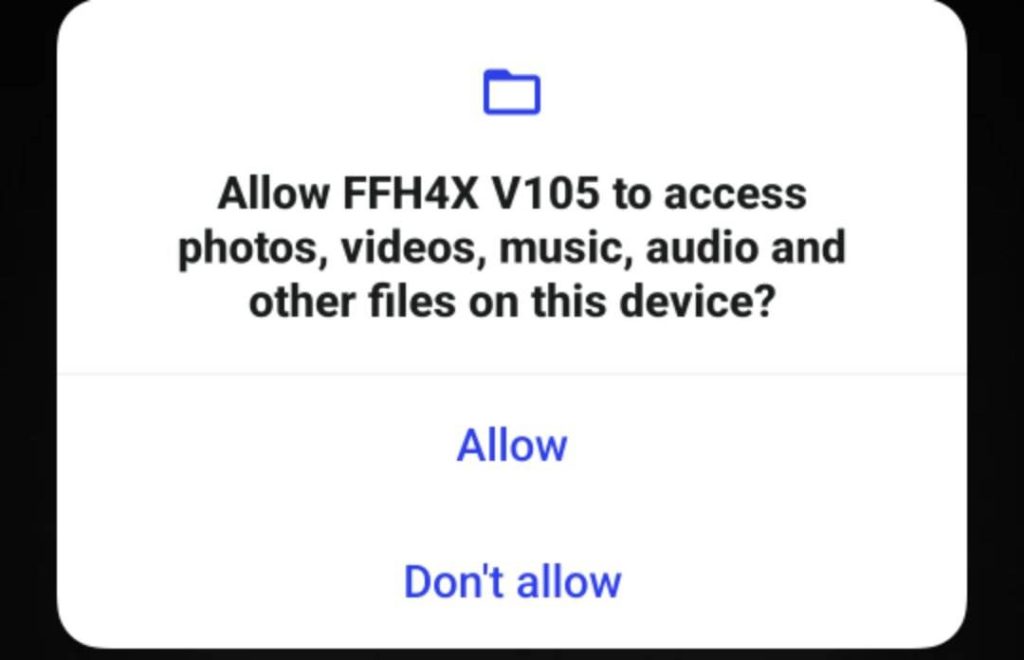 allow storage permissions to ffh4x regedit